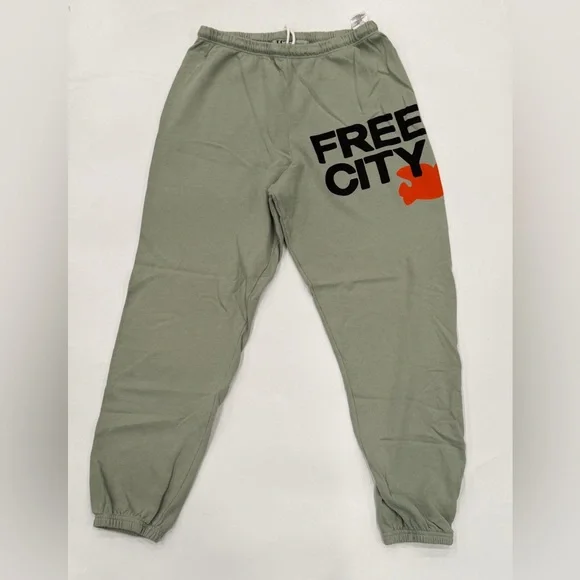 freecity Women's Light Green Joggers sweatpants L - Picture 6 of 9